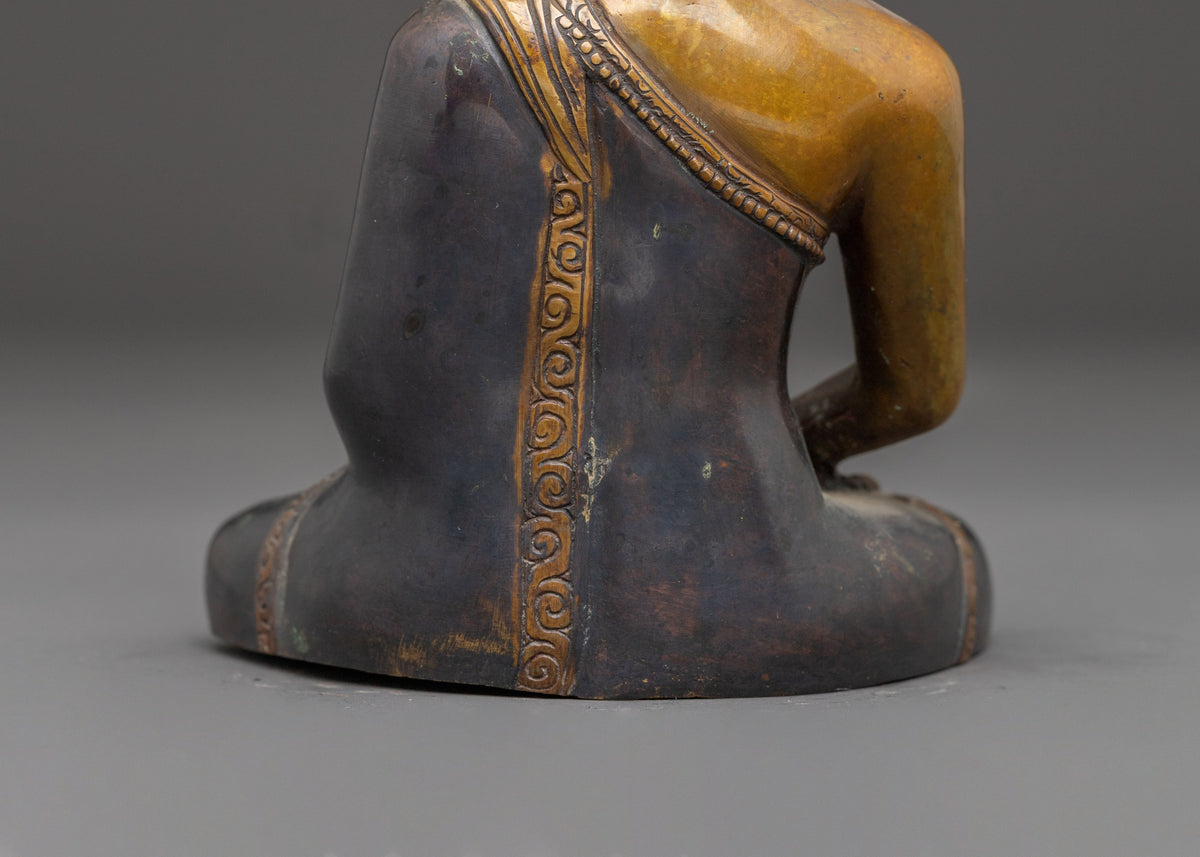 Handcrafted Amitabha Buddha Oxidized Statue | Pure Land Buddha