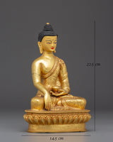 Himalayan Copper Shakyamuni Buddha Sculpture 