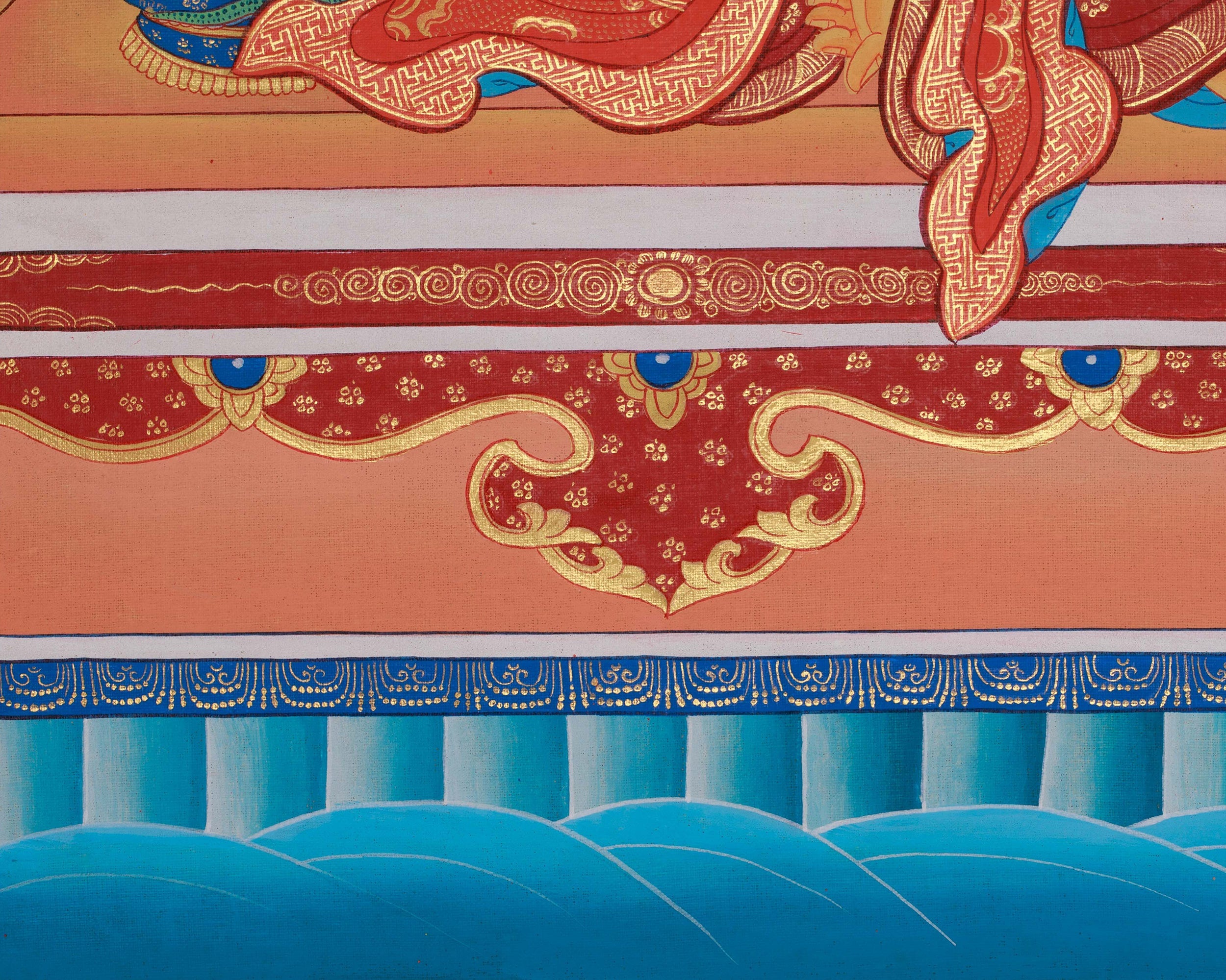 Nagarjuna Sacred Thangka | Buddhist Master Art | Wall Hanging