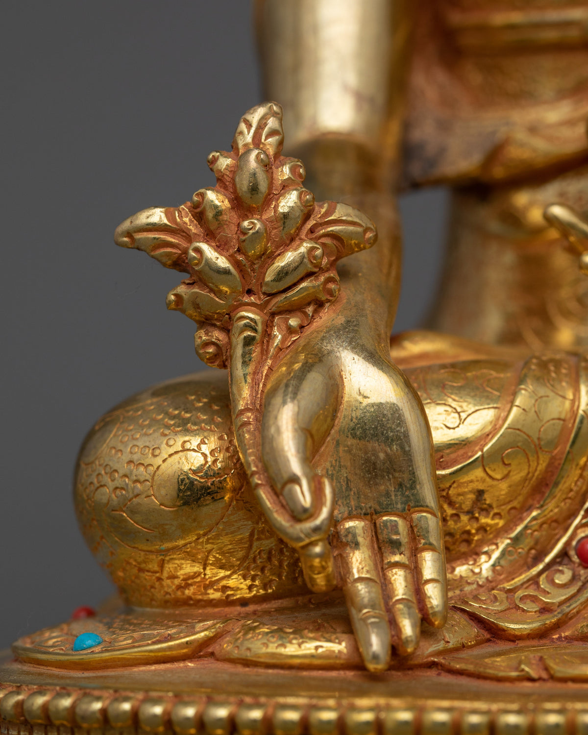 24K Gold Gilded Handmade Three Buddha Statue Set | Symbolizing  Harmony, Enlightenment, and Healing