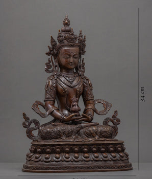 Amitayus Buddha Mantra | Oxidized Art-Form From Nepal