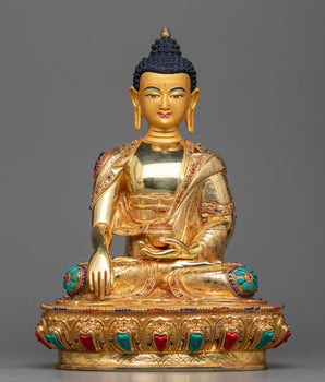 shakyamuni-buddha-gilt sculpture