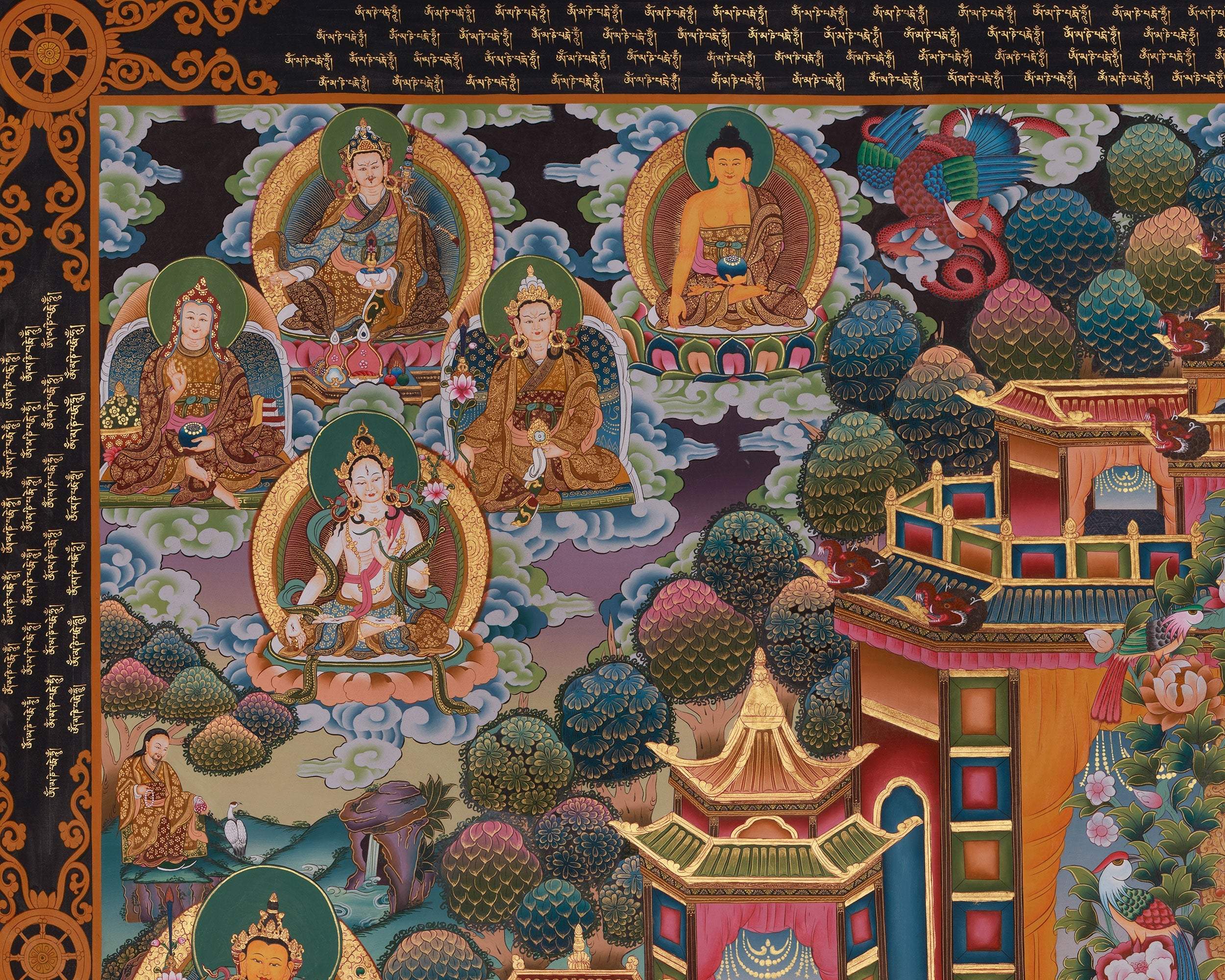 1000 Armed Chenrezig Art | Avalokiteshvara Thangka | Buddhist Deity