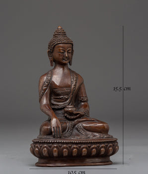 Oxidized Statue of Historical Gautama Buddha