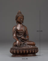 Oxidized Statue of Historical Gautama Buddha