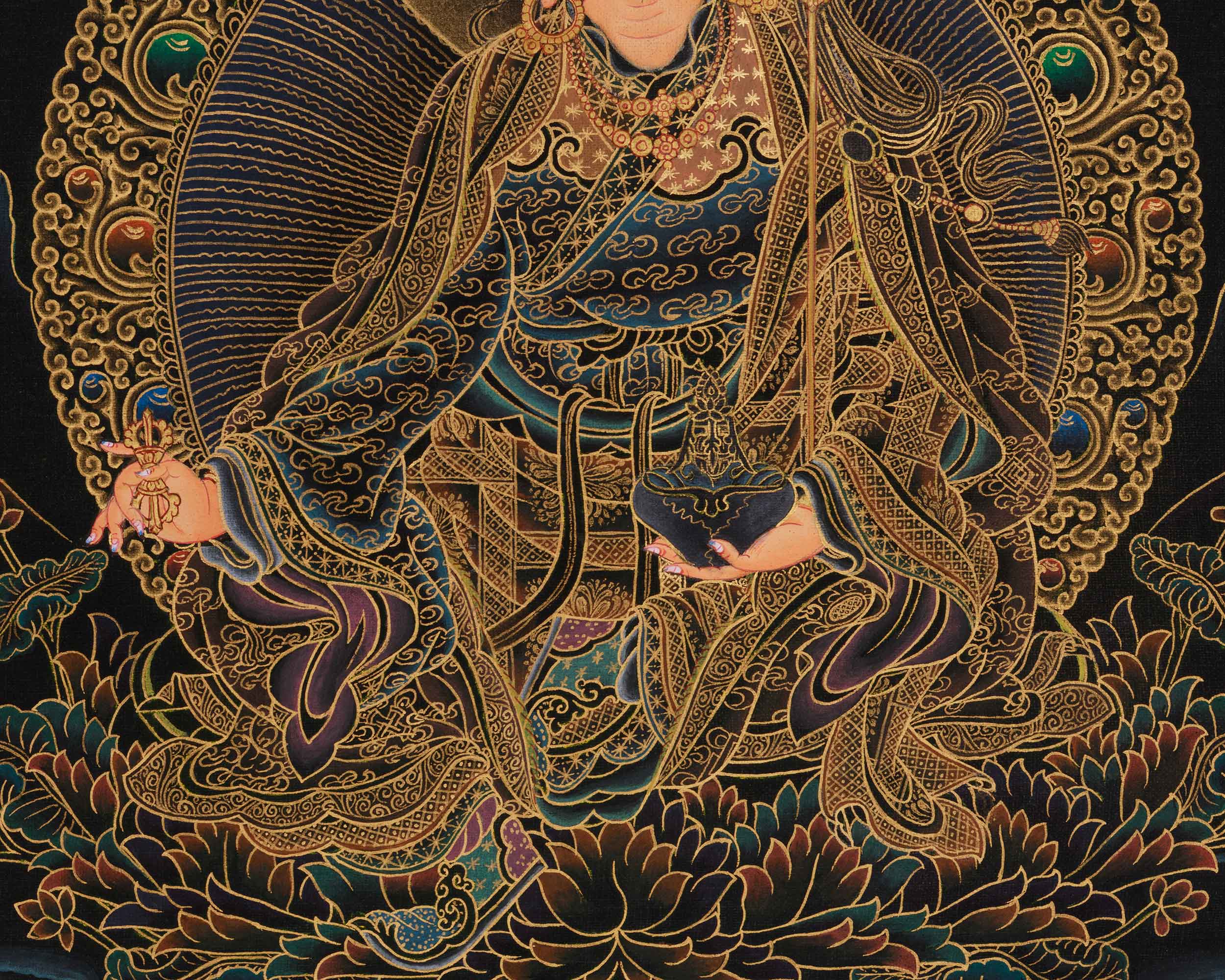 Tantric Master Padmasambhava Art | Spiritual Guide | Vajrayana Buddhism