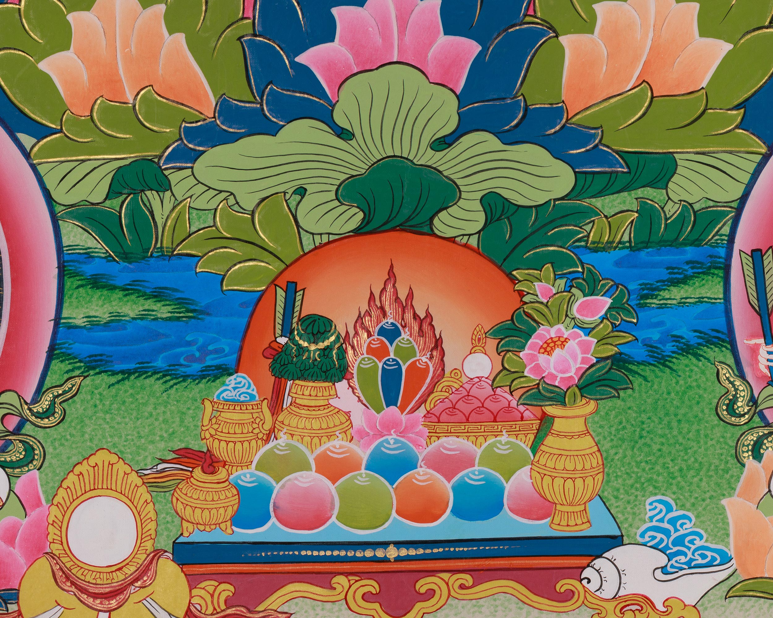 Sacred White Tara Thangka | Healing, Longevity and Compassionate Deity