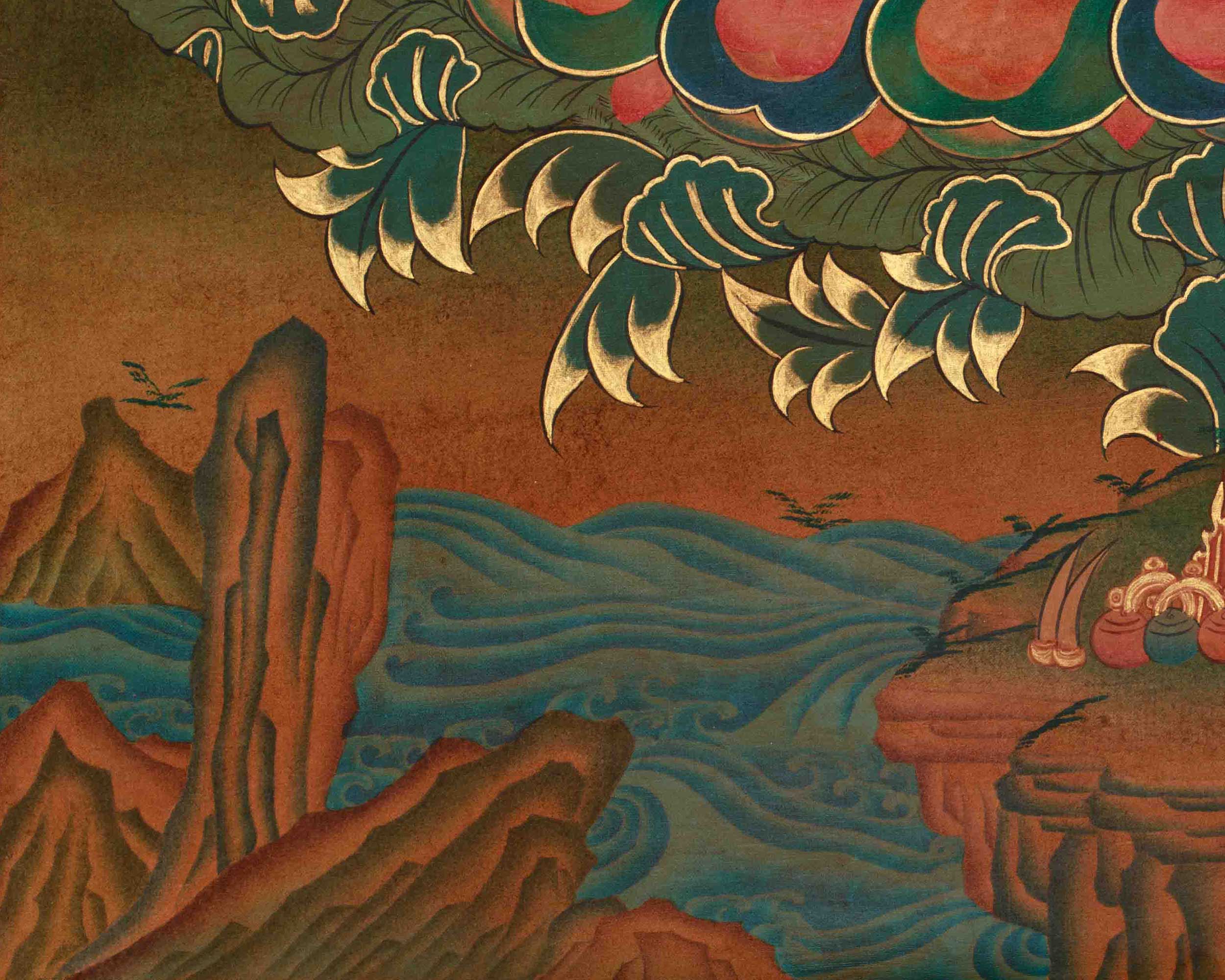 Himalayan White Tara Art | Seven-Eyed Goddess of Compassion and Long Life