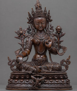 beautiful-green-tara-sculpture