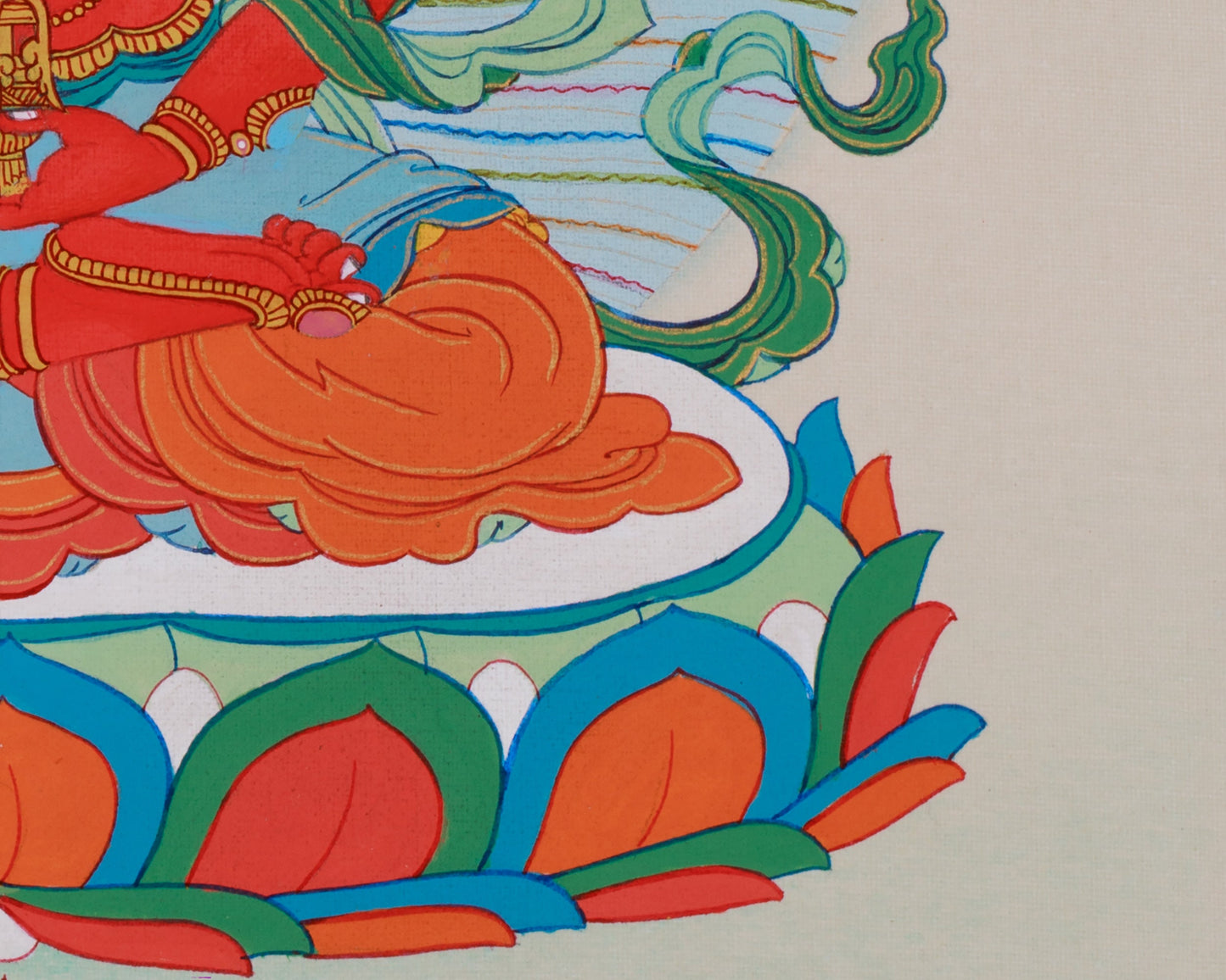 Small Red Buddha, Amitayus Thangka