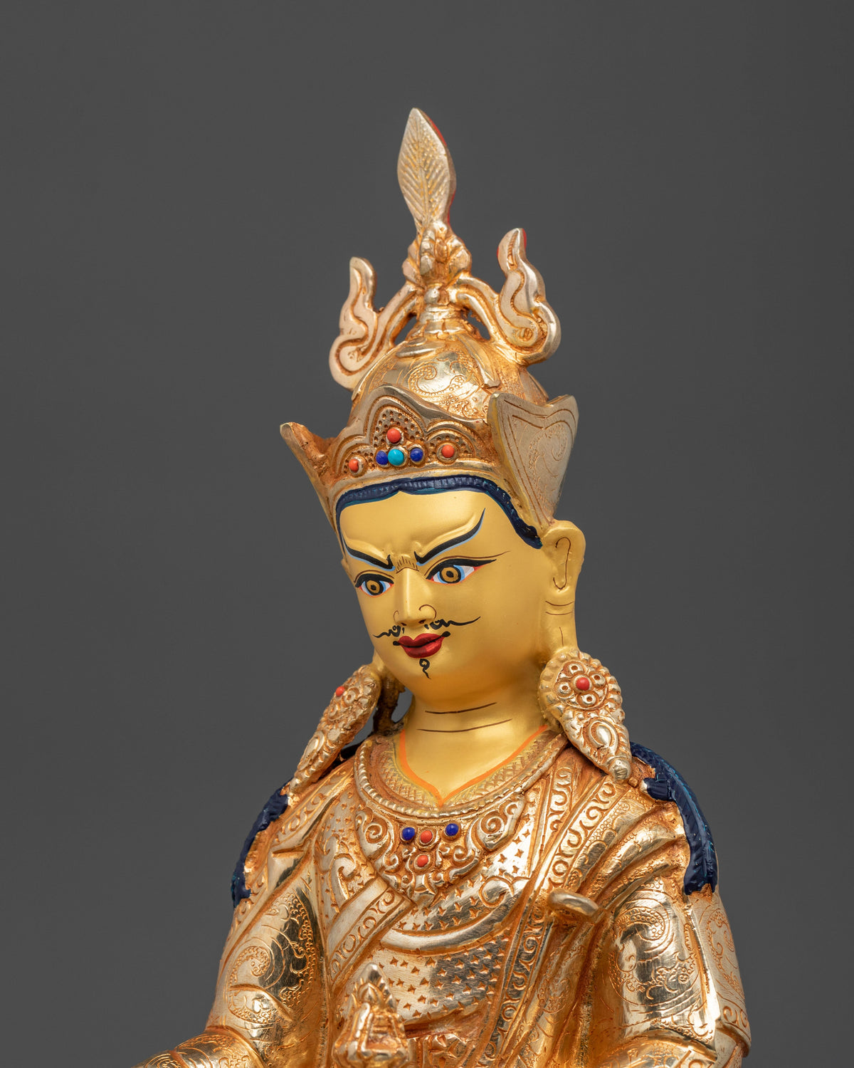 Guru Rinpoche Sacred Figurine | Embodiment of Vajrayana Wisdom