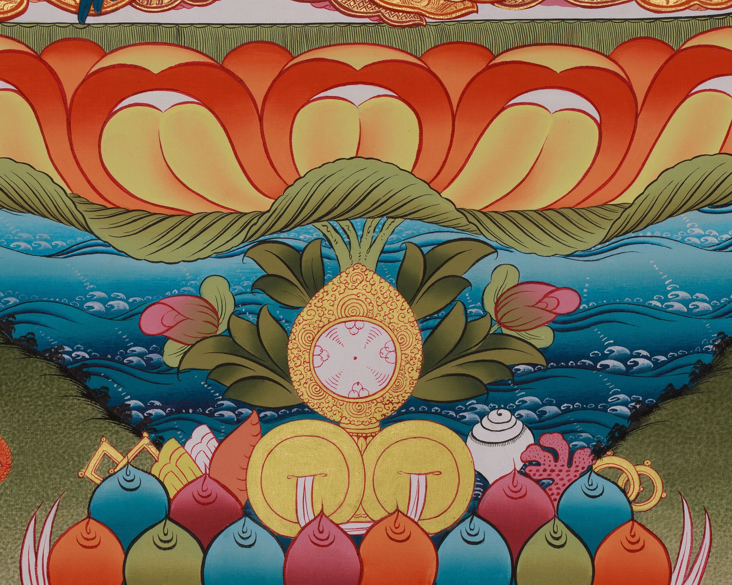 Buddha for Health, Medicine Buddha Thangka | Bhaisajyaguru Art
