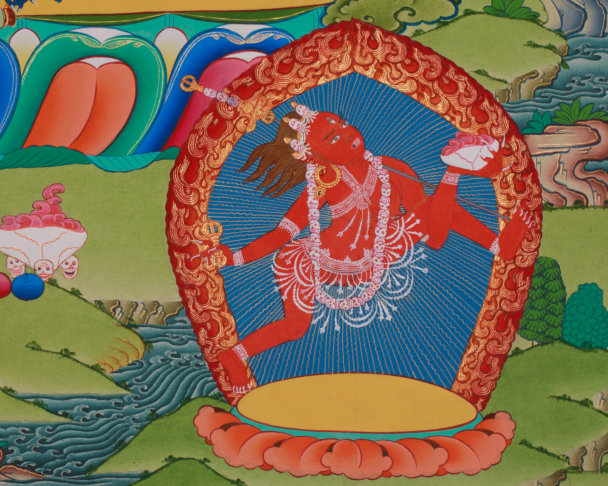 Tantric Vajrayogini Art | Fierce Protector | Tantric Goddess of Transformation