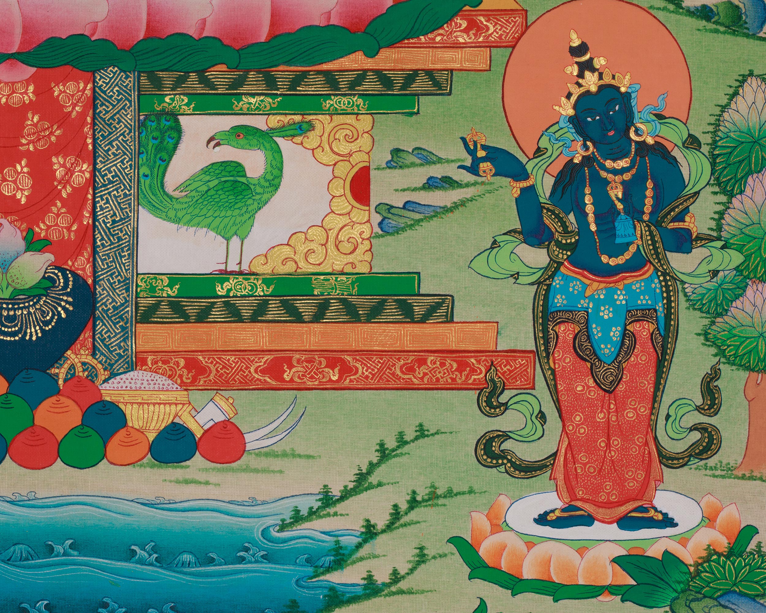 Himalayan Thangka of Amitabha Buddha | The Buddha of Infinite Light