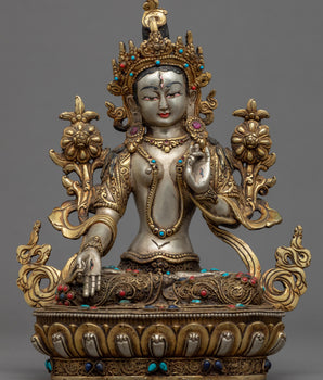 Tibetan White Tara Statue