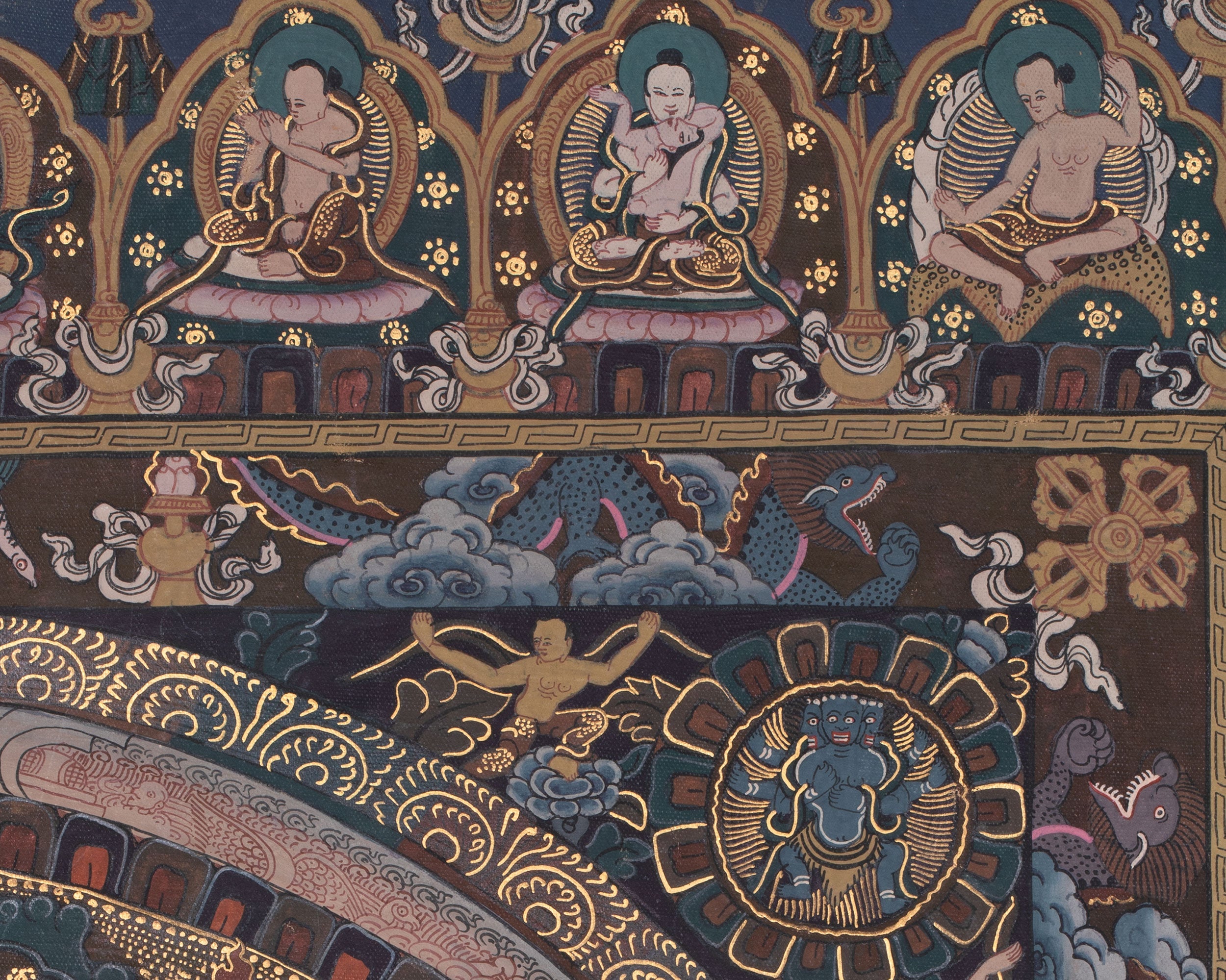 Traditional Vairocana Buddha Mandala | Thangka For Meditation Practice