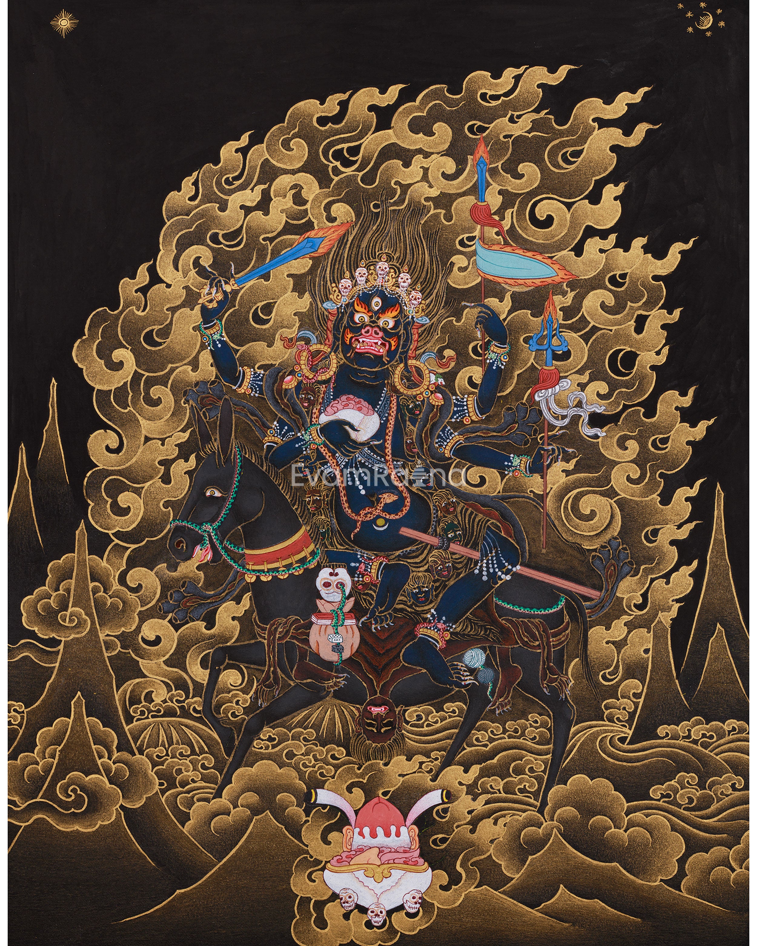 Four-Armed Palden Lhamo Thangka