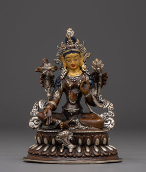 Oxidized Green Tara Nepali Artwork