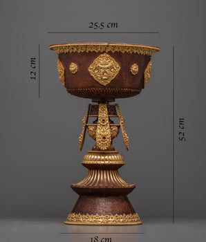 Ghee Butter Lamp Set | Enhancing Spiritual Practices with Sacred Light