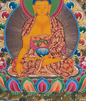 Gautama Shakyamuni Buddha Thangka | Tibetan Buddhism Painting
