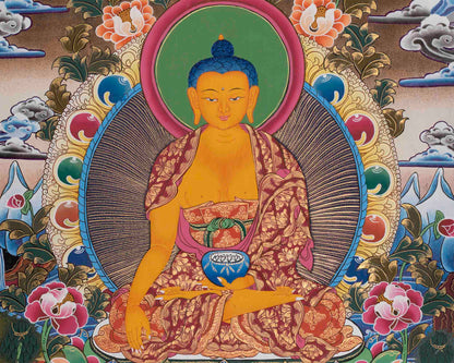 Gautama Shakyamuni Buddha Thangka | Tibetan Buddhism Painting