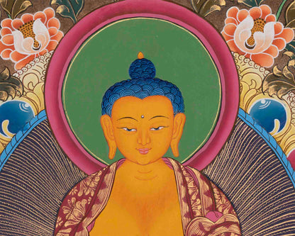 Gautama Shakyamuni Buddha Thangka | Tibetan Buddhism Painting