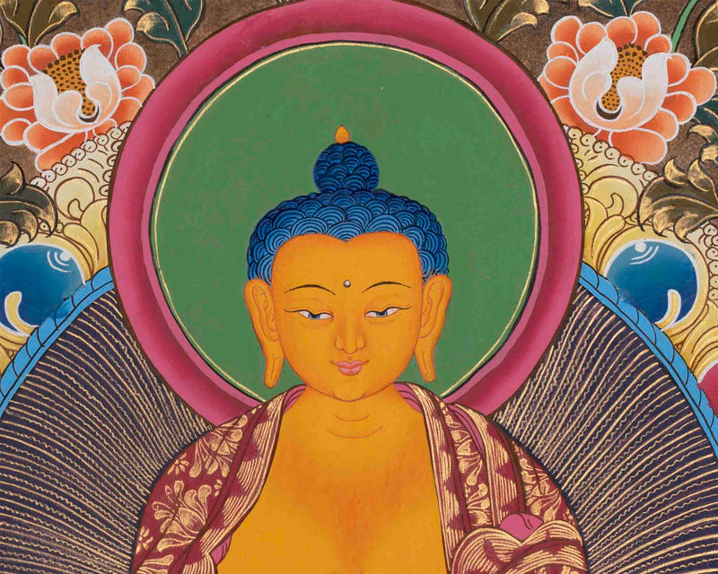 Gautama Shakyamuni Buddha Thangka | Tibetan Buddhism Painting