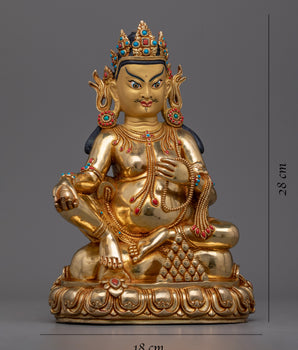 Dzambhala Practice Statuette | The Deity of Abundance and Prosperity