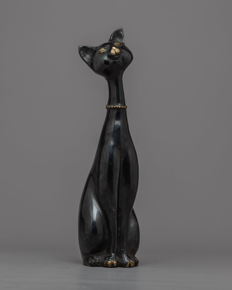 Black Cat Statue Set | Perfect for Cat Lovers