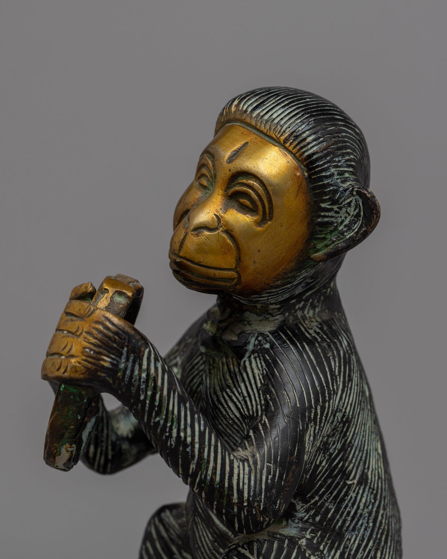 Brass Monkey Statue | Enhance Your Living Space with a Playful Monkey Statue