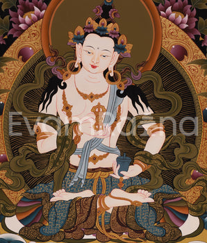 Vajrasattva Thangka Painting | Tibetan Buddhist Artwork