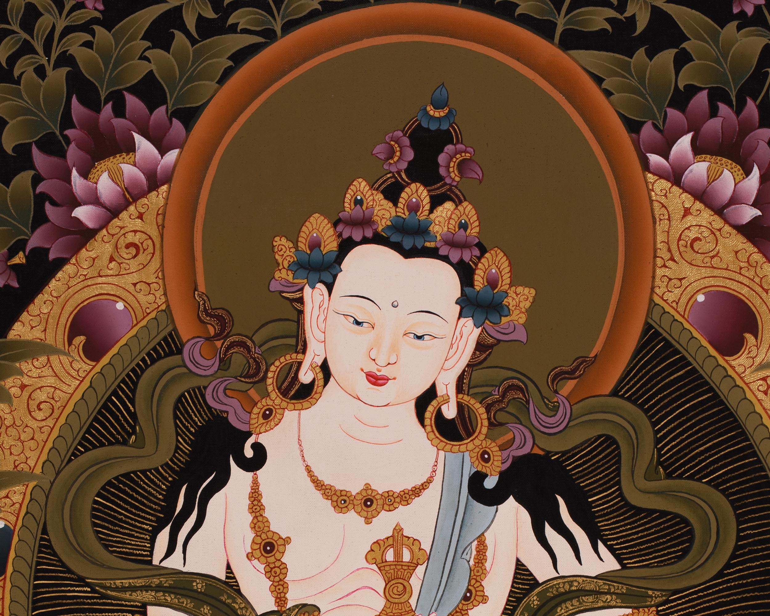 Vajrasattva Thangka Painting | Tibetan Buddhist Artwork