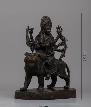 Brass Maa Durga Statue | Elevate Your Spiritual Space with Brass Statue