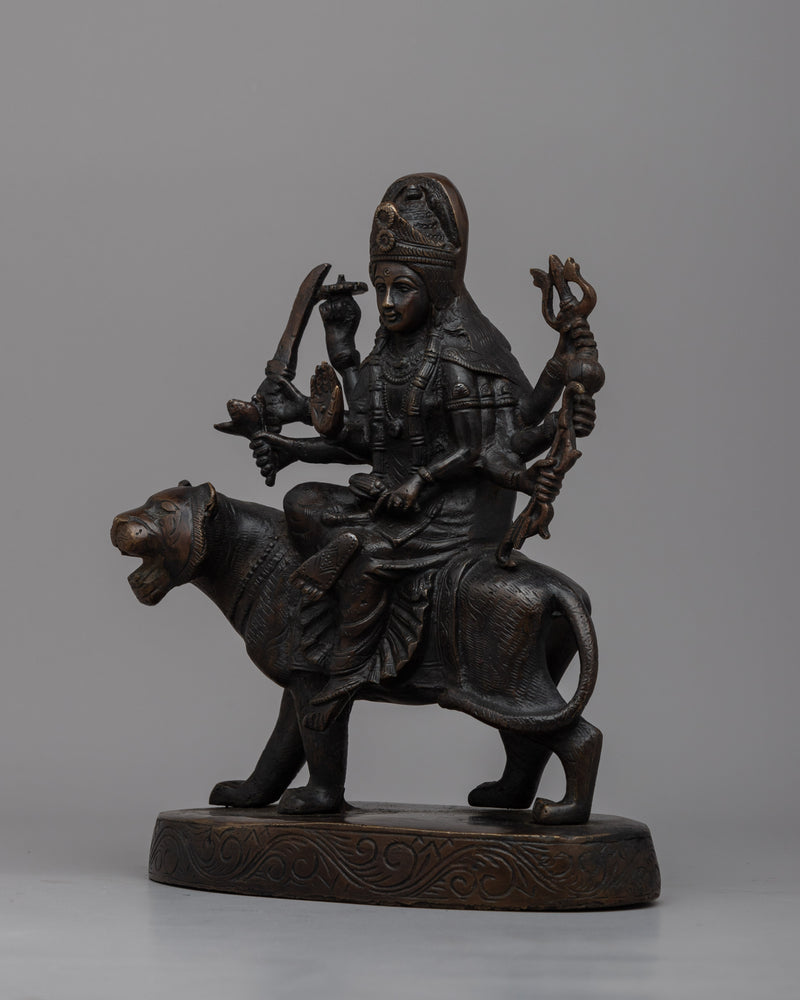 Brass Maa Durga Statue | Elevate Your Spiritual Space with Brass Statue