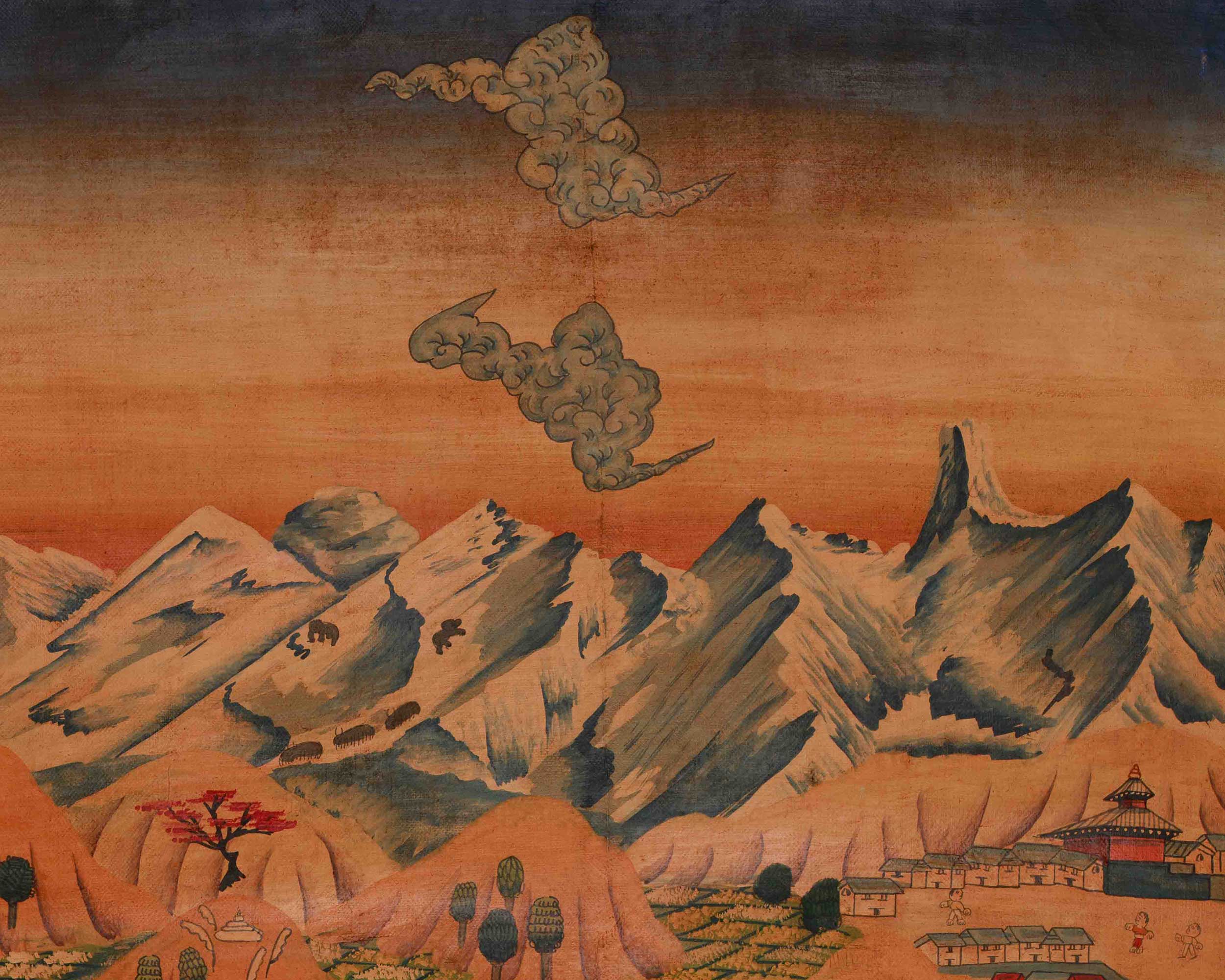 Thangka Of Kathmandu Valley | Traditional Buddhist Art | A Timeless Representation of Himalayan Buddhist Culture