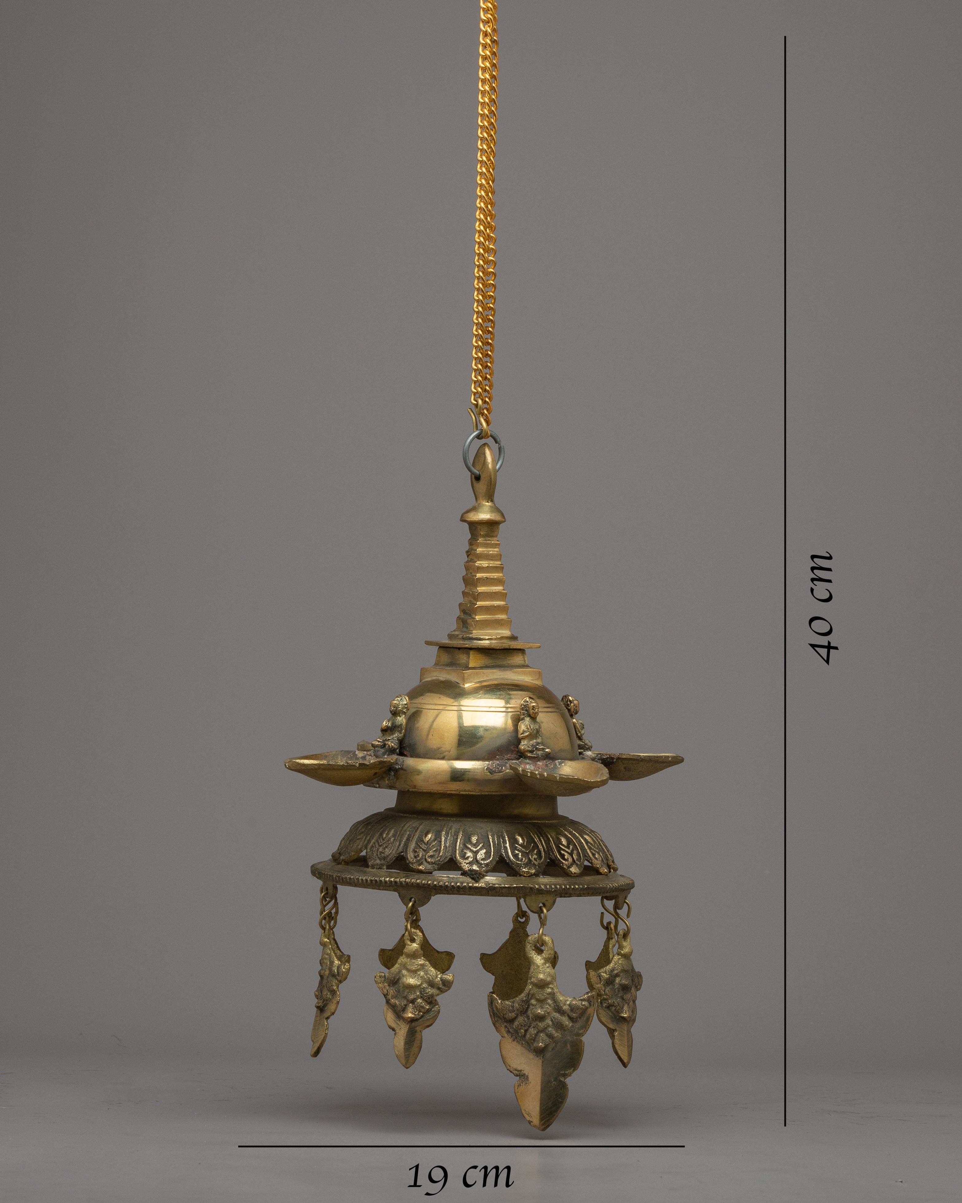 Hanging Butter Lamp | Perfect for Meditation Spaces and Altars