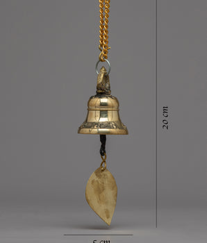 Brass Bell Hanging | Majestic Aura Bell with Exquisite Detailing for Luxury Spaces