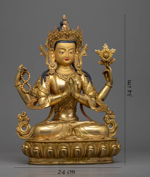 Magnificent Buddhist Avalokiteshvara Statue | Invoke the Compassion of Chenrezig