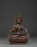 Oxidized copper Vajrasattva statue