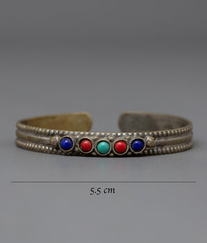 Traditional Silver Bracelet | Elegant & Detailed Handmade Design