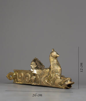 Brass Dhunge Dhara | Traditional Nepali Water Spout for Garden Decor