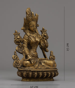 White Tara Female Goddess Statue | Spiritual Buddhist Decor