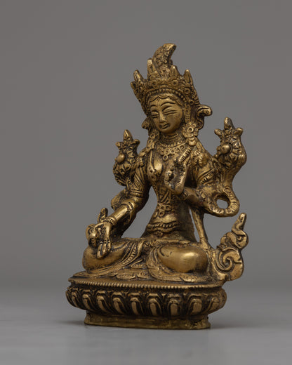 White Tara Female Goddess Statue | Spiritual Buddhist Decor