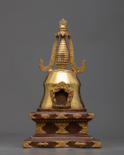 Spiritual Buddhist Stupa Set | Unique Handmade Artisan Sculptures