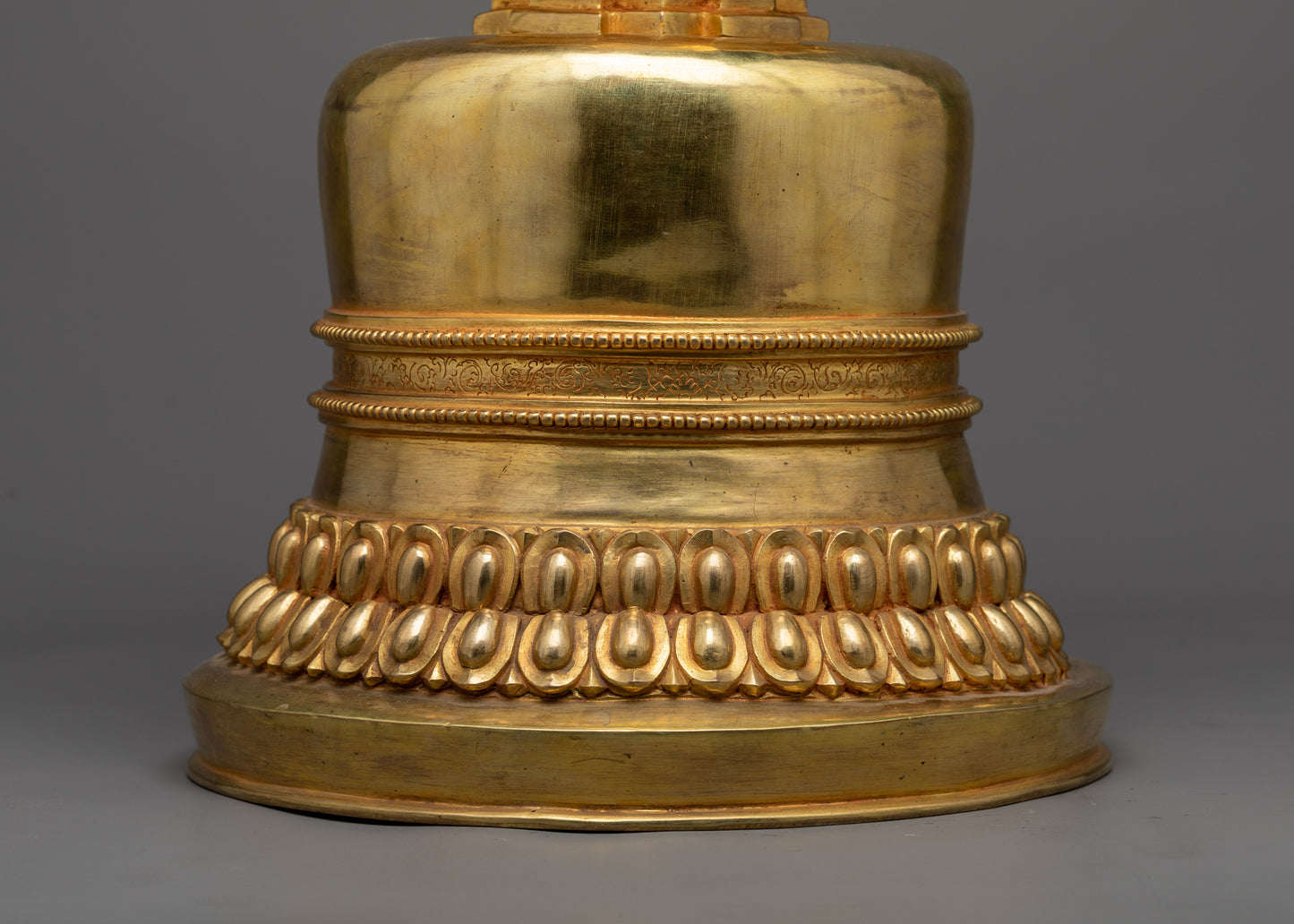 Golden Stupa Statue | Luxurious Spiritual Decor Piece