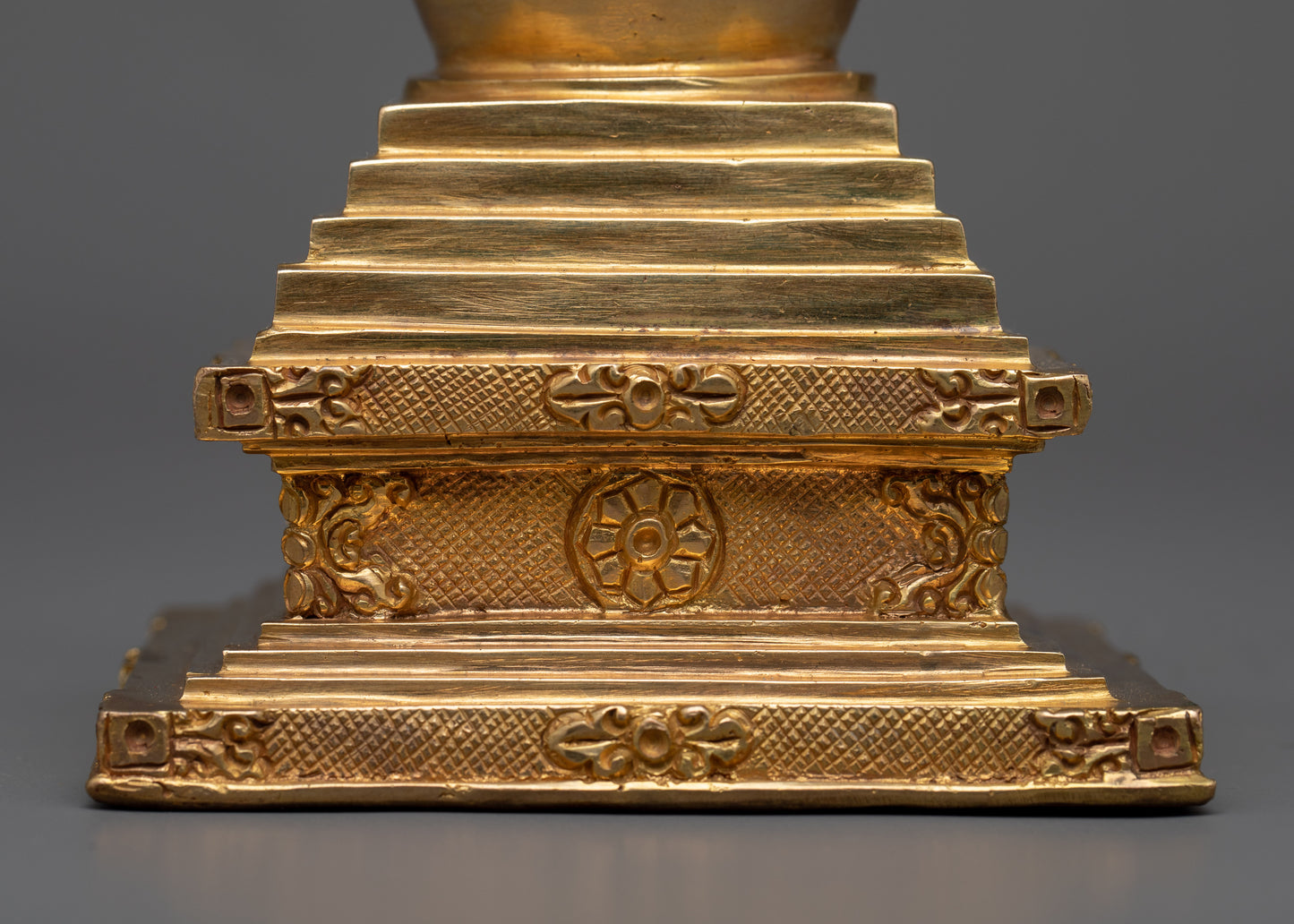 Traditional Stupa Statue | Artisan Crafted Symbol of Buddhist Wisdom