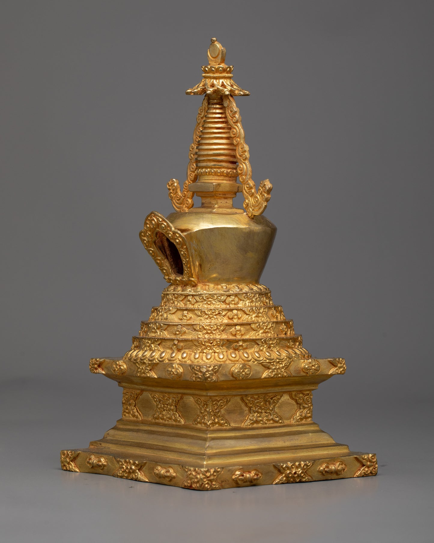 Handcrafted Buddhist Tibetan Stupa | Spiritual Enlightenment Symbol