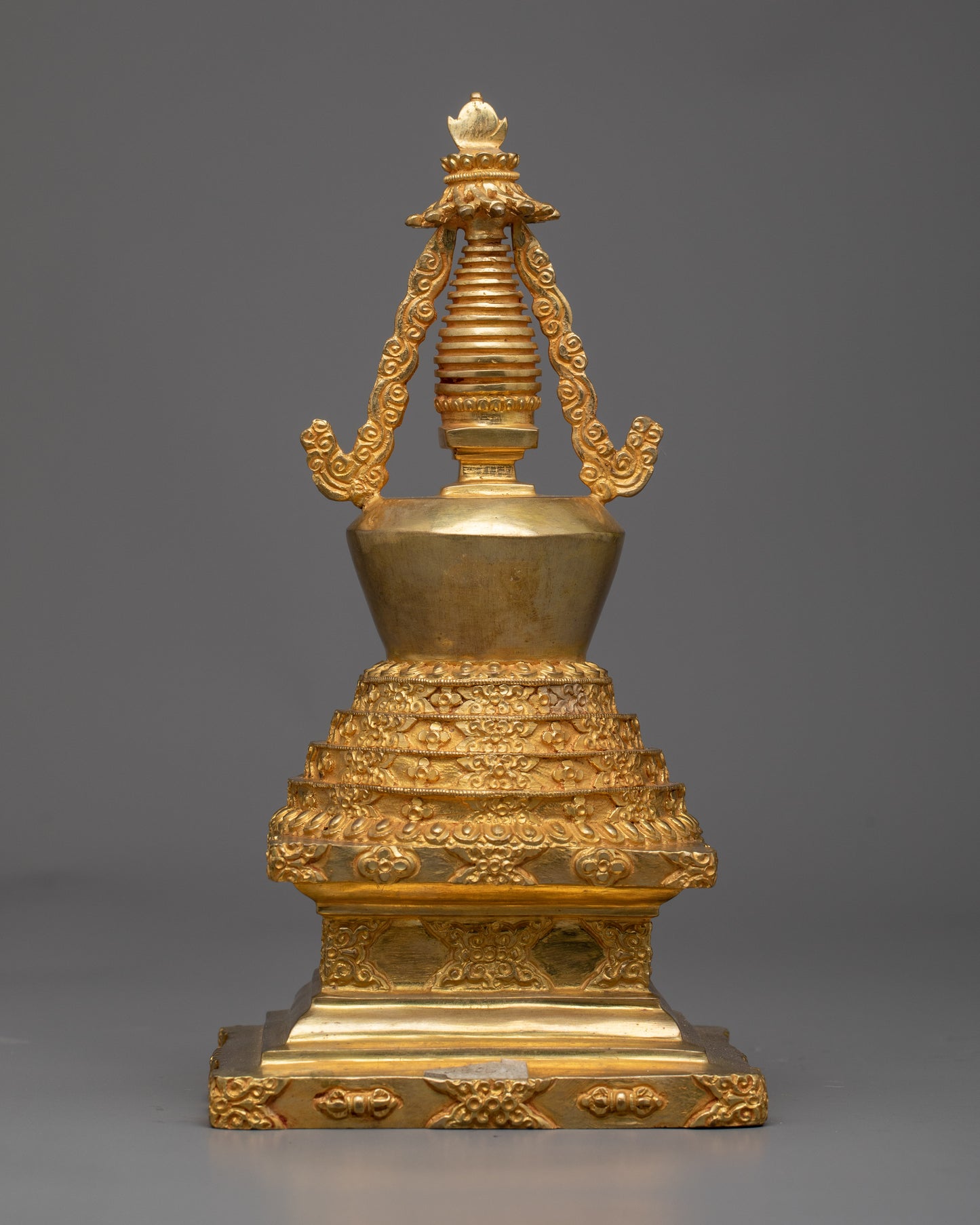 Handcrafted Buddhist Tibetan Stupa | Spiritual Enlightenment Symbol