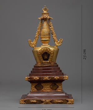 Buddhist Shrine Stupa | Traditional Handcrafted Buddhist Spiritual Art