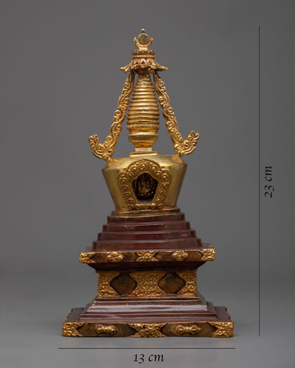 Buddhist Shrine Stupa | Traditional Handcrafted Buddhist Spiritual Art